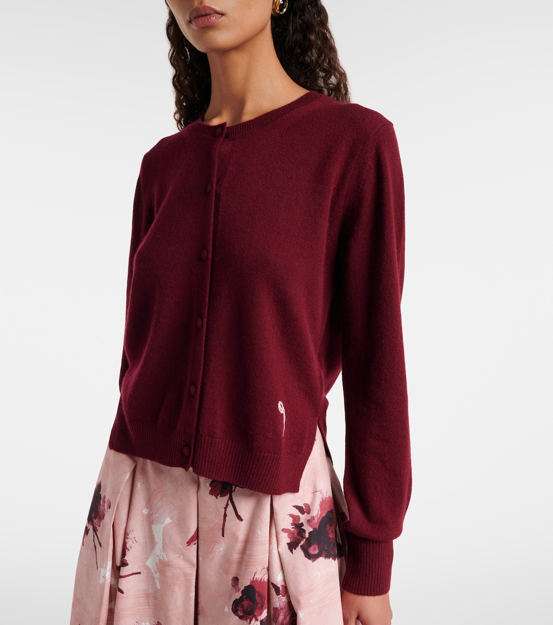 Embroidered cashmere and wool cardigan | Erdem