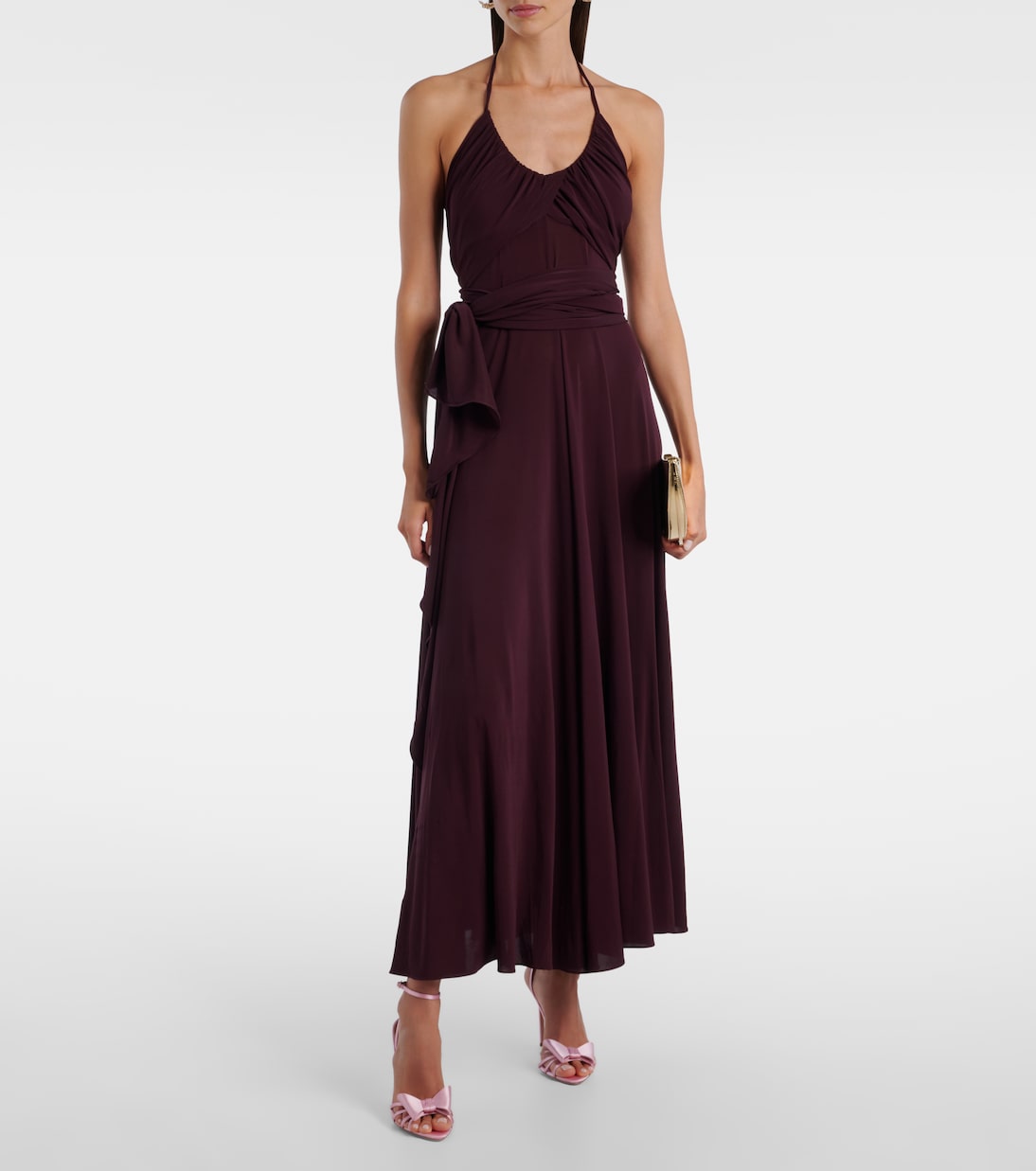 Sandalen Black Tie 105 aus Satin | Aquazzura