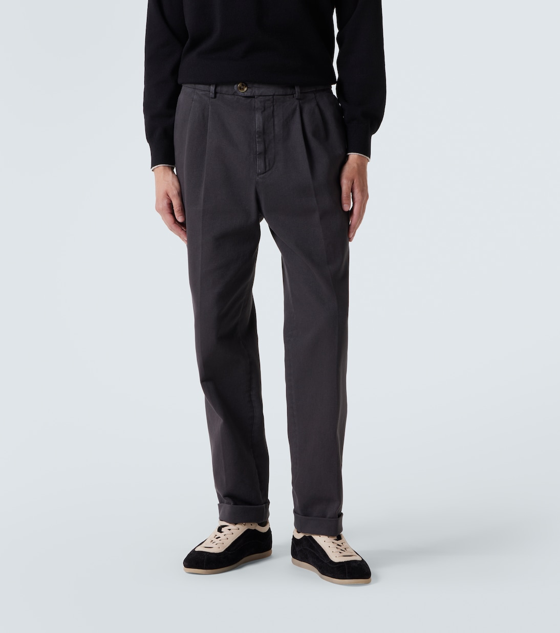 Cotton straight pants | Brunello Cucinelli