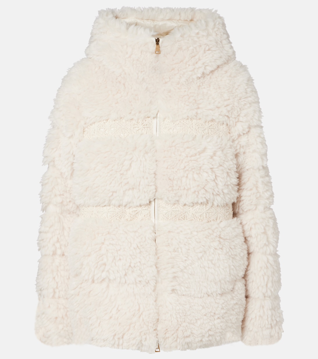 Verie macramé teddy down jacket | Moncler
