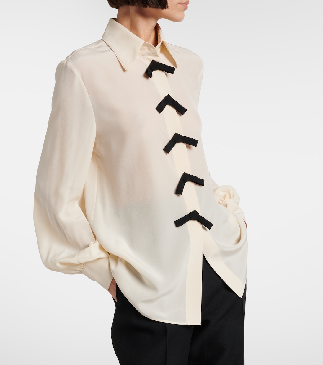 Bluse aus Crêpe de Chine aus Seide | Valentino