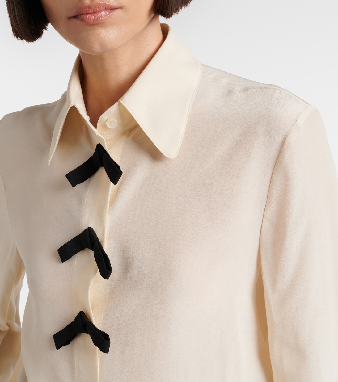 Bluse aus Crêpe de Chine aus Seide | Valentino