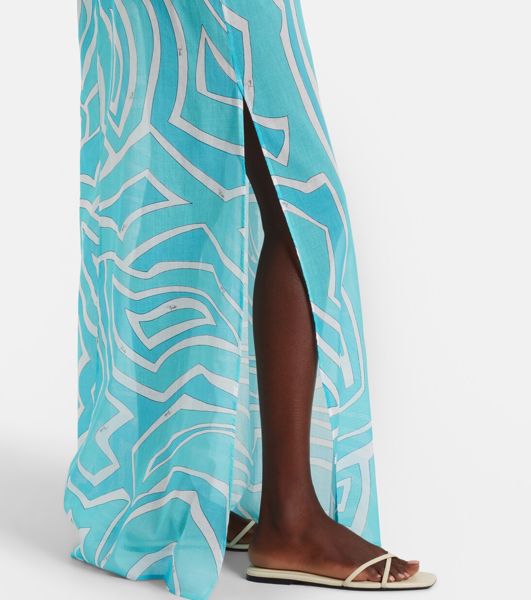Labirinto cotton gauze maxi dress | Pucci