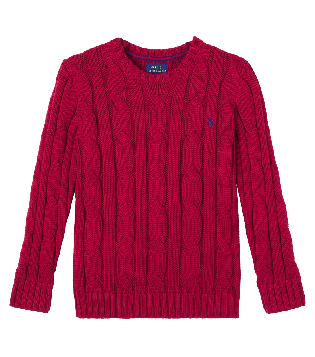 Pony cable-knit cotton sweater | Polo Ralph Lauren Kids