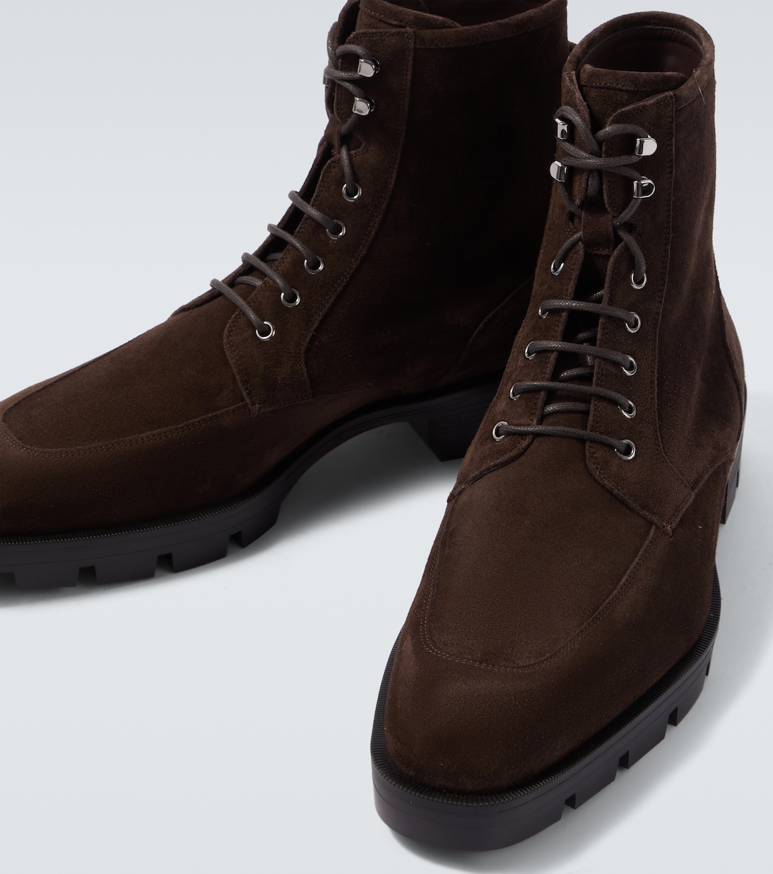 Caracolo Lion leather lace-up boots | Christian Louboutin