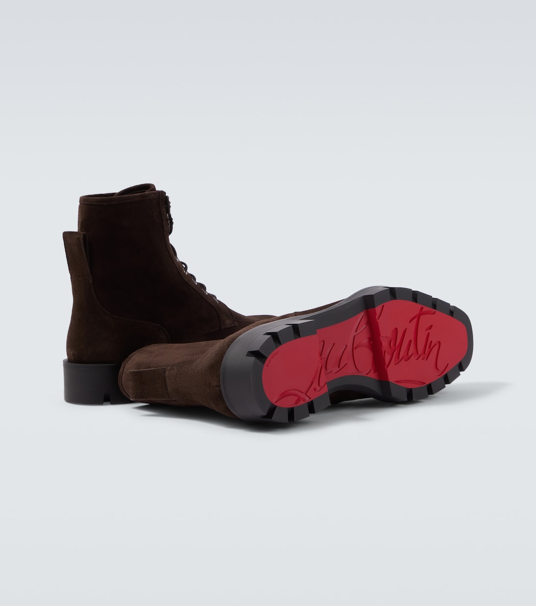 Caracolo Lion leather lace-up boots | Christian Louboutin