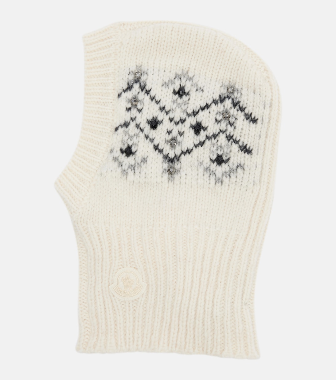 Embellished alpaca and wool-blend ski mask | Moncler