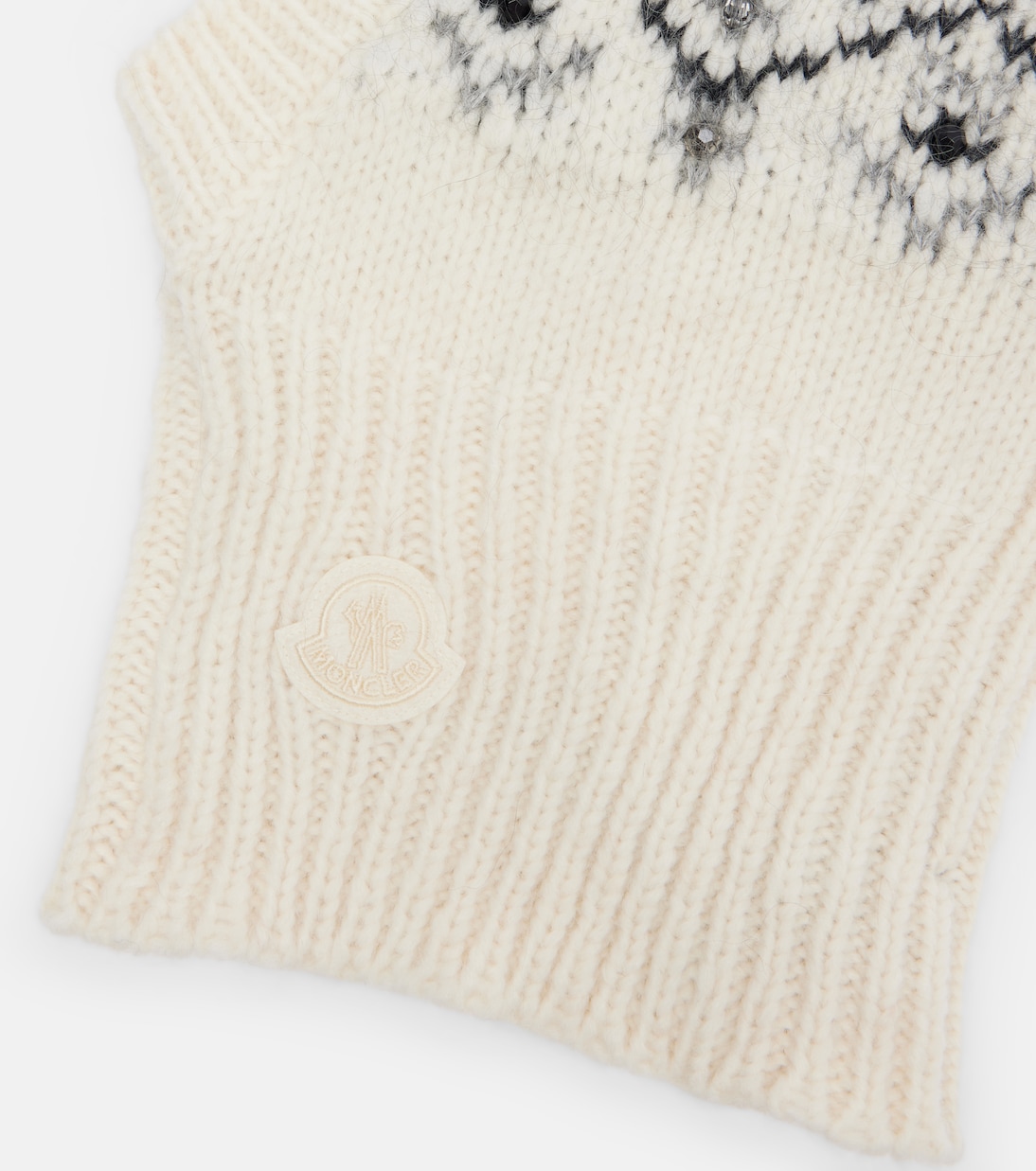 Embellished alpaca and wool-blend ski mask | Moncler