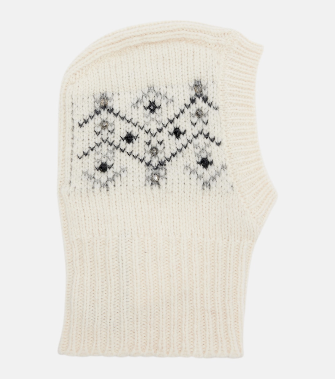 Embellished alpaca and wool-blend ski mask | Moncler