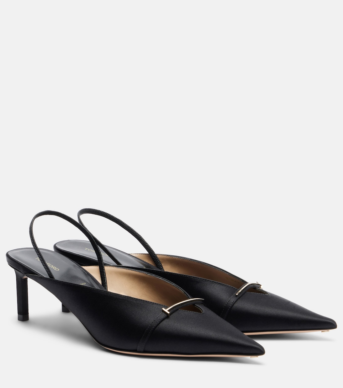 T Icon 55 satin slingback pumps | Tom Ford