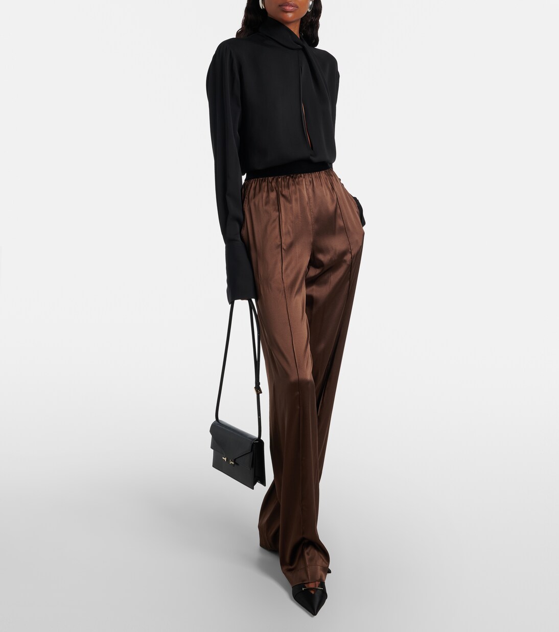 T Icon 55 satin slingback pumps | Tom Ford