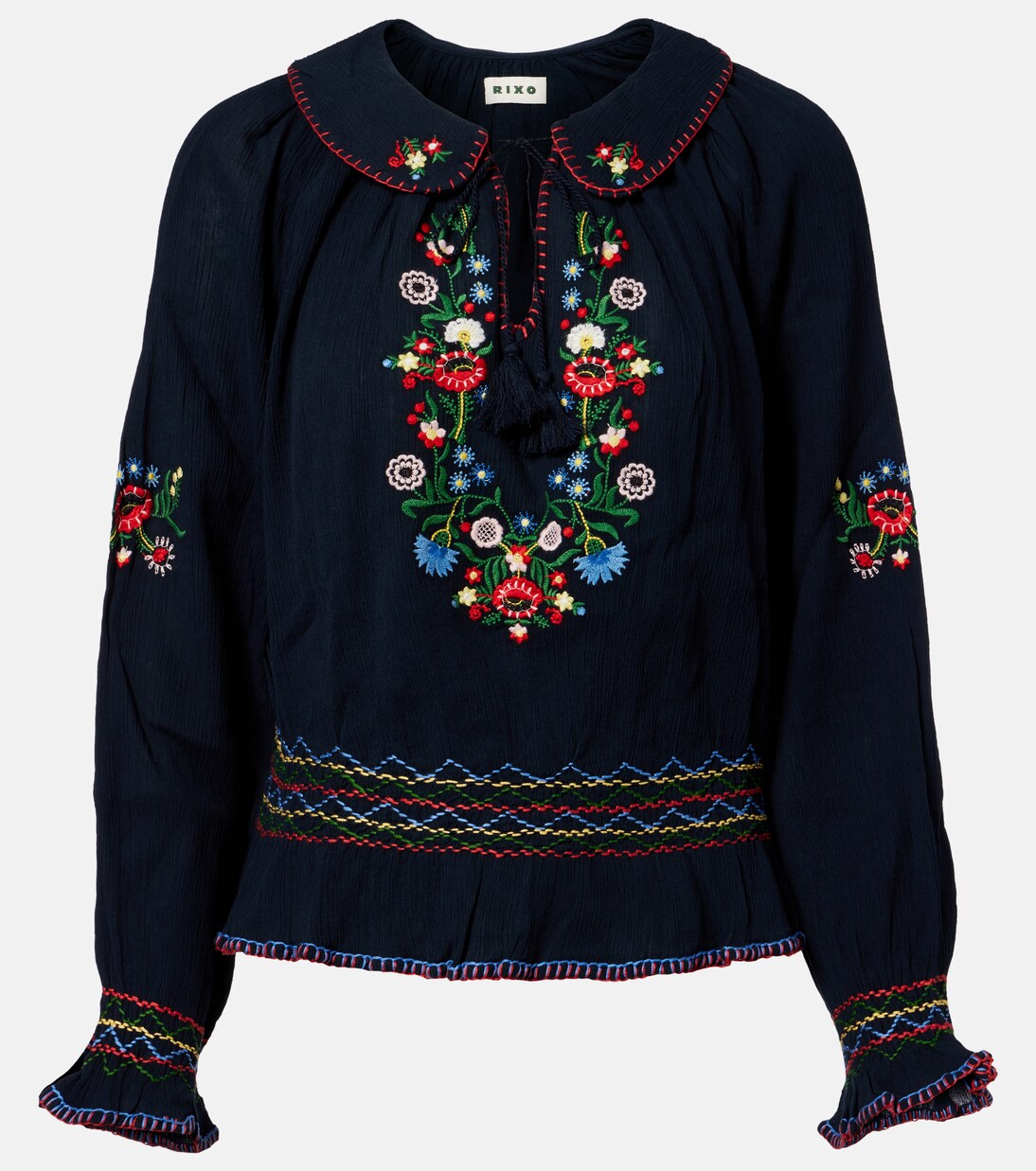 Besticktes Top Sofira aus Baumwolle | Rixo