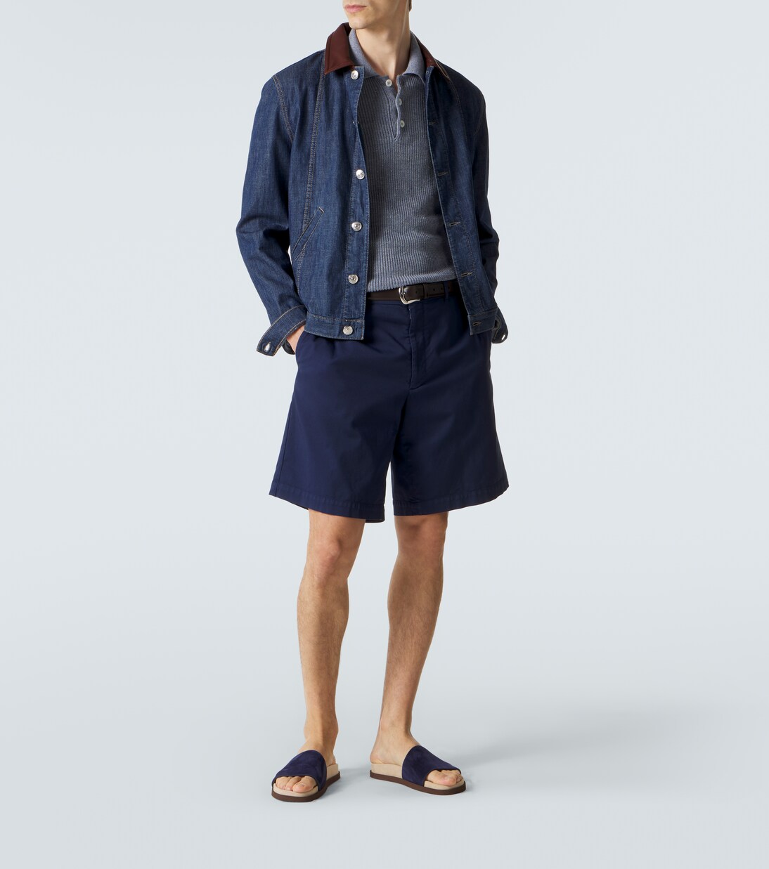 Suede slides | Brunello Cucinelli