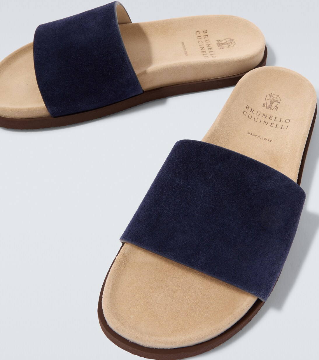 Suede slides | Brunello Cucinelli