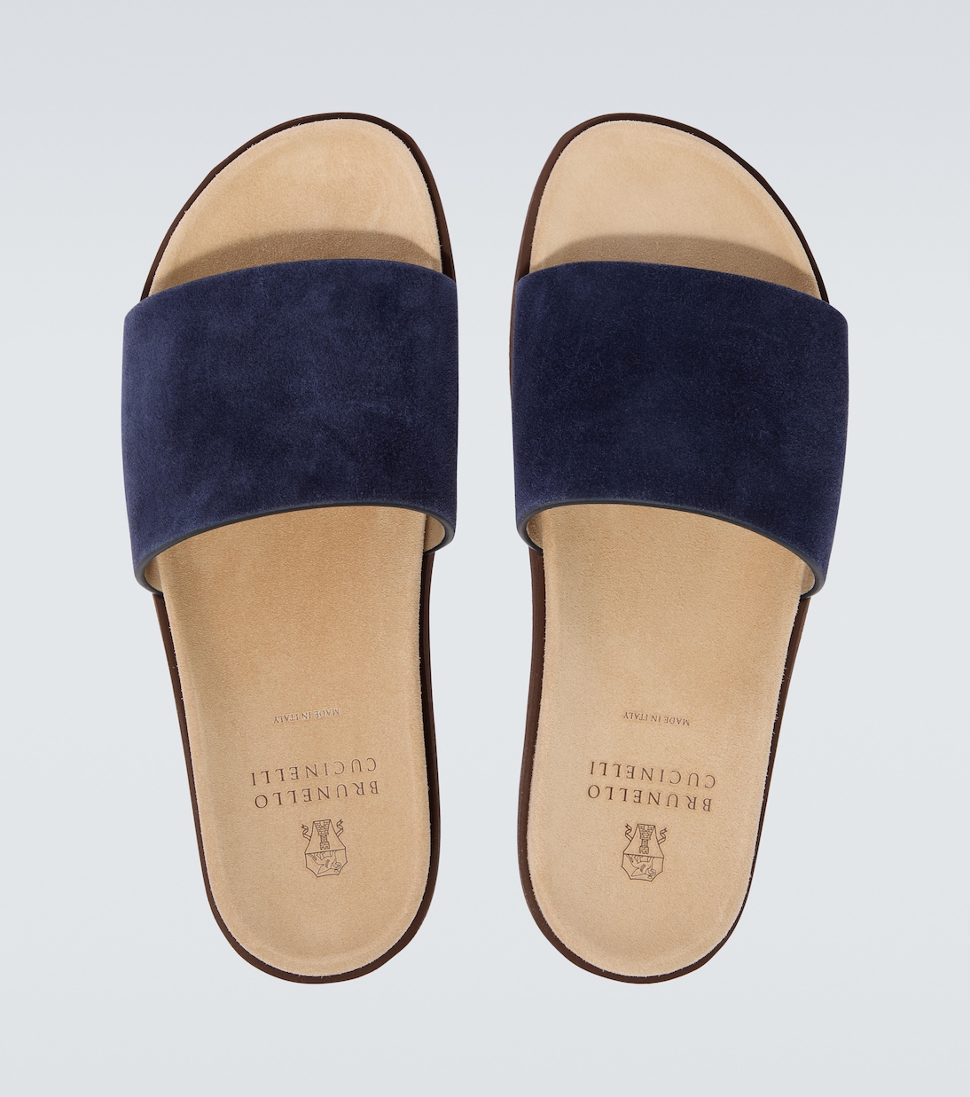 Suede slides | Brunello Cucinelli