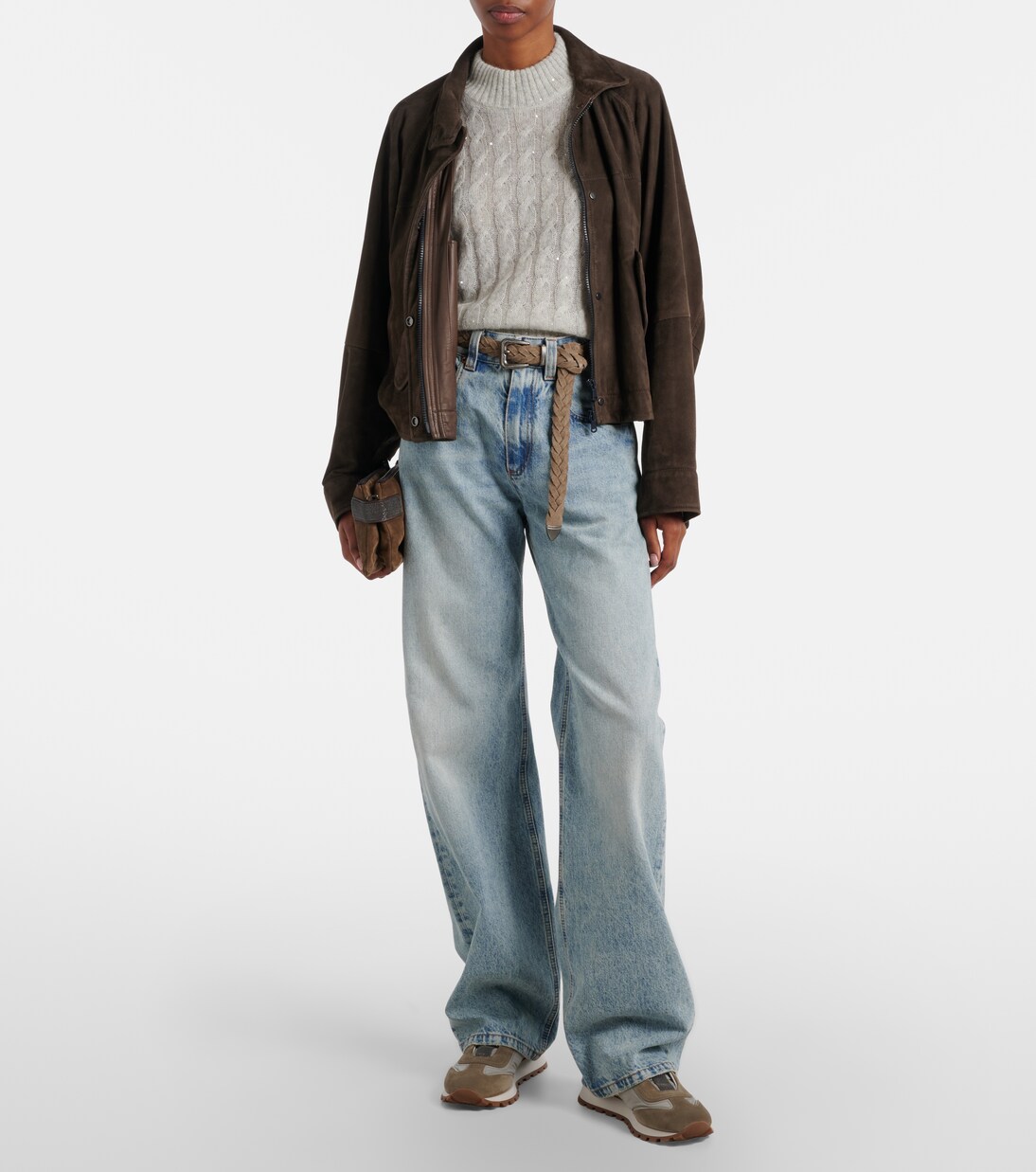 Sneakers con suede | Brunello Cucinelli