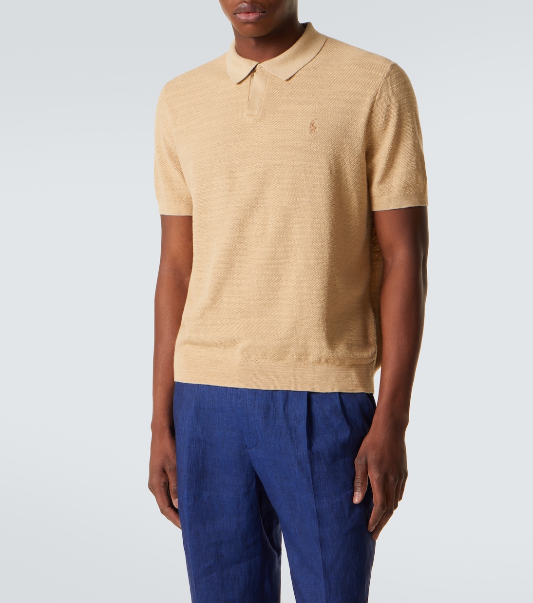 Cotton and linen polo shirt | Polo Ralph Lauren