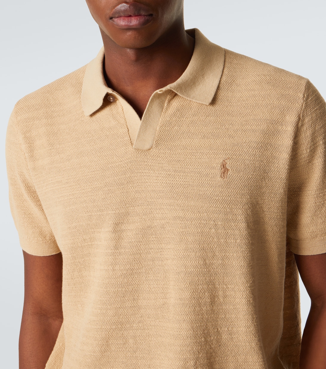Cotton and linen polo shirt | Polo Ralph Lauren