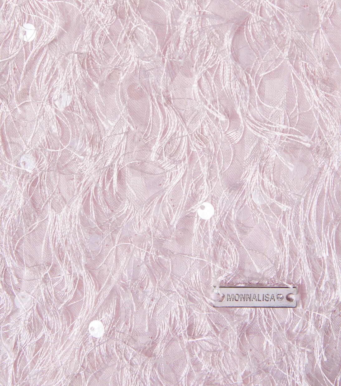 Bon Ton fringed sequined top | Monnalisa