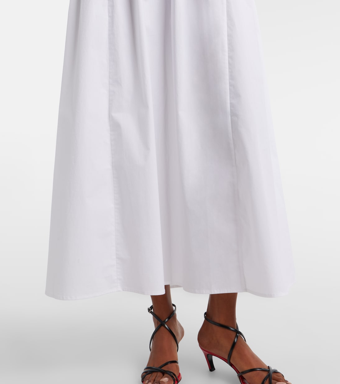 Romy cotton poplin midi dress | Staud
