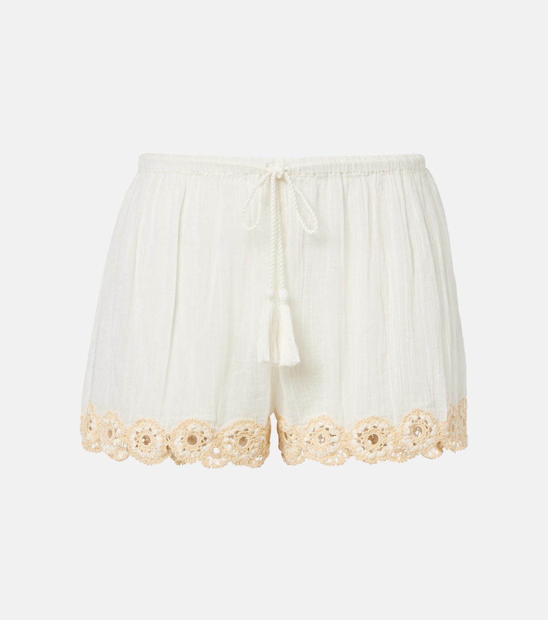 Liya crochet-trimmed cotton shorts | Ulla Johnson