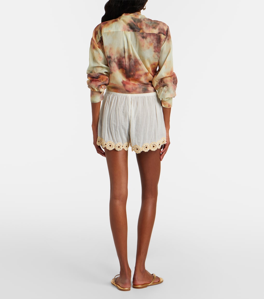 Liya crochet-trimmed cotton shorts | Ulla Johnson