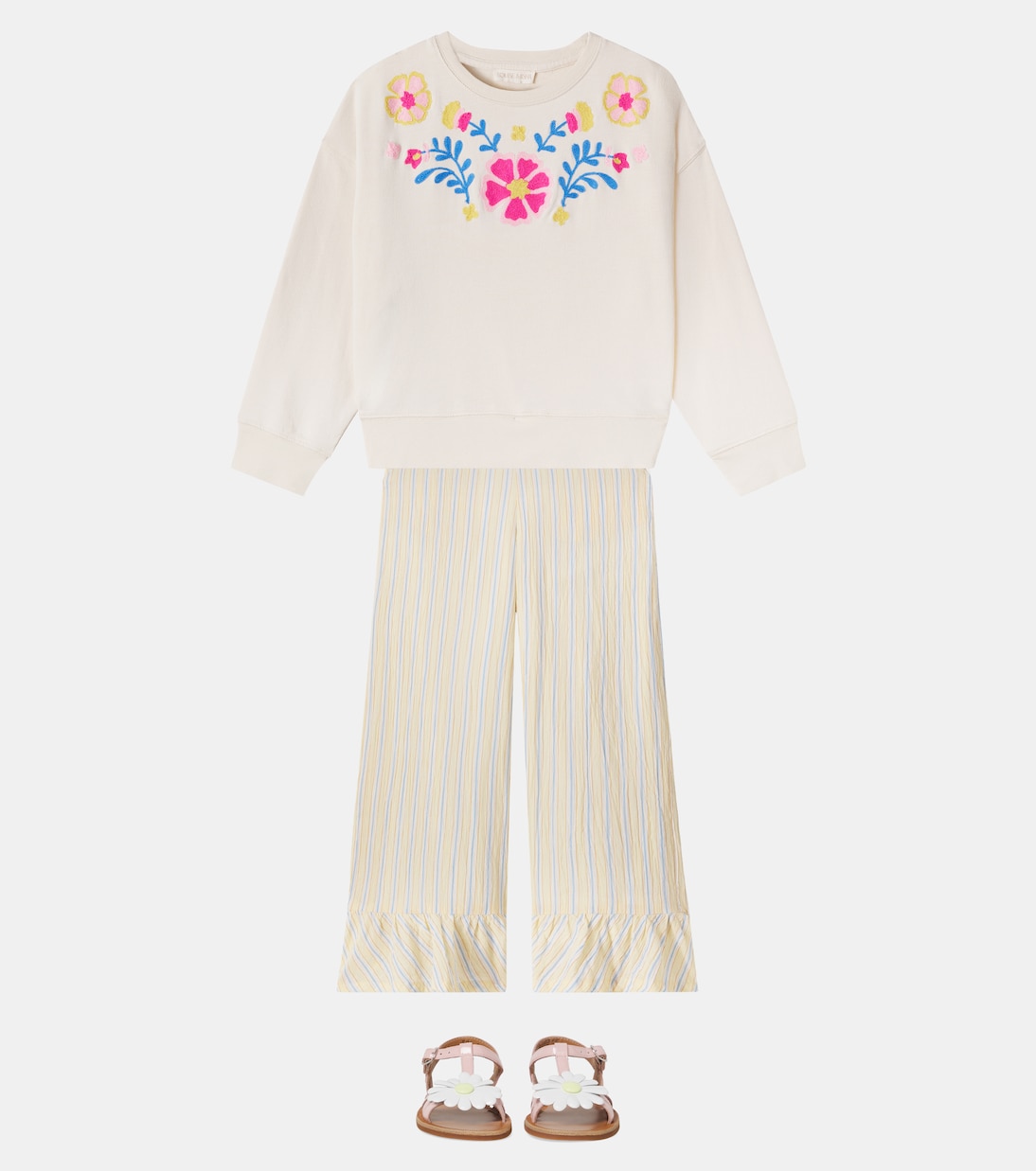 Pantaloni Loukie in cotone a righe | Louise Misha