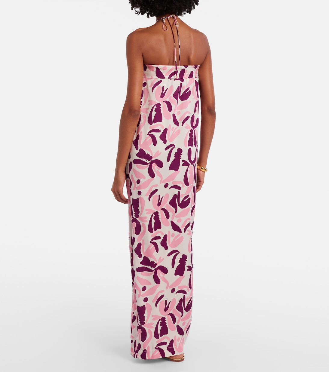 Bold Floral printed maxi dress | Adriana Degreas