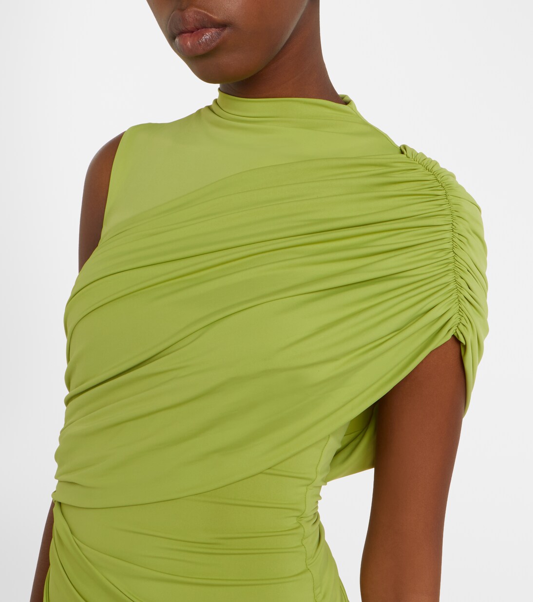 Ravenna draped jersey minidress | De La Vali