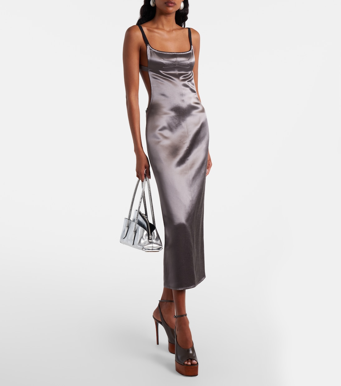 Ornella皮革防水台露跟高跟鞋 | The Attico