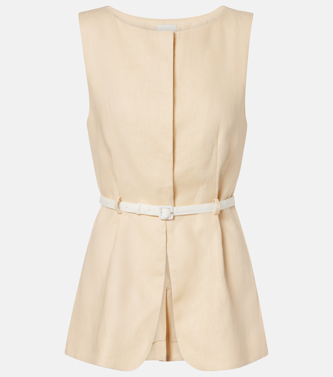 Pamela belted linen vest | Posse