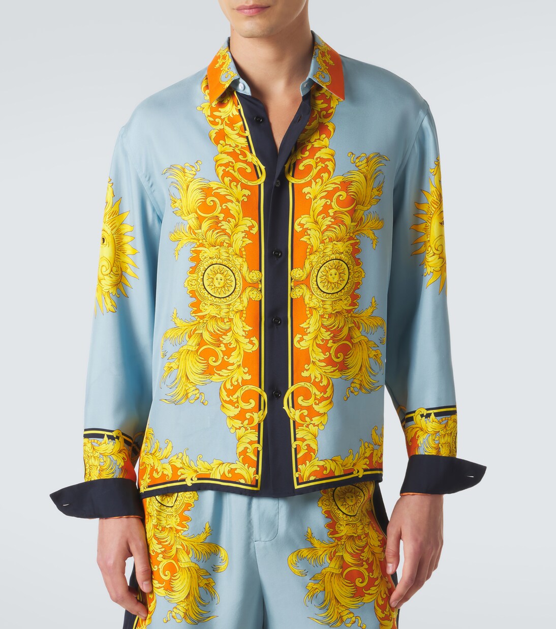 Printed silk shirt | Versace
