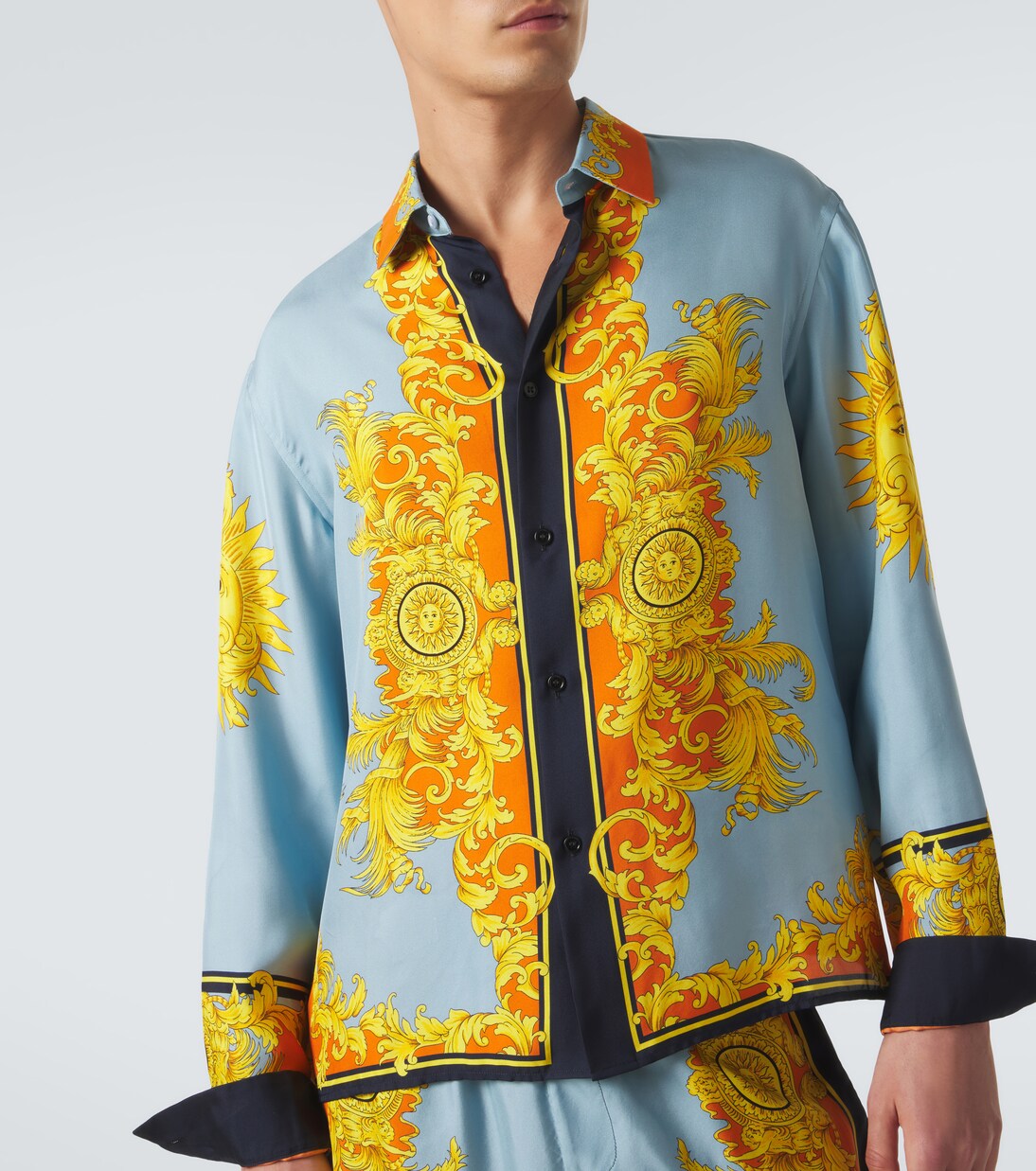 Printed silk shirt | Versace