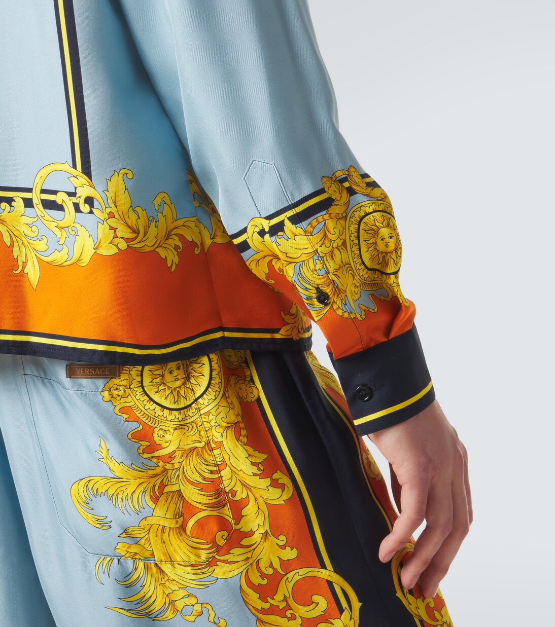 Printed silk shirt | Versace