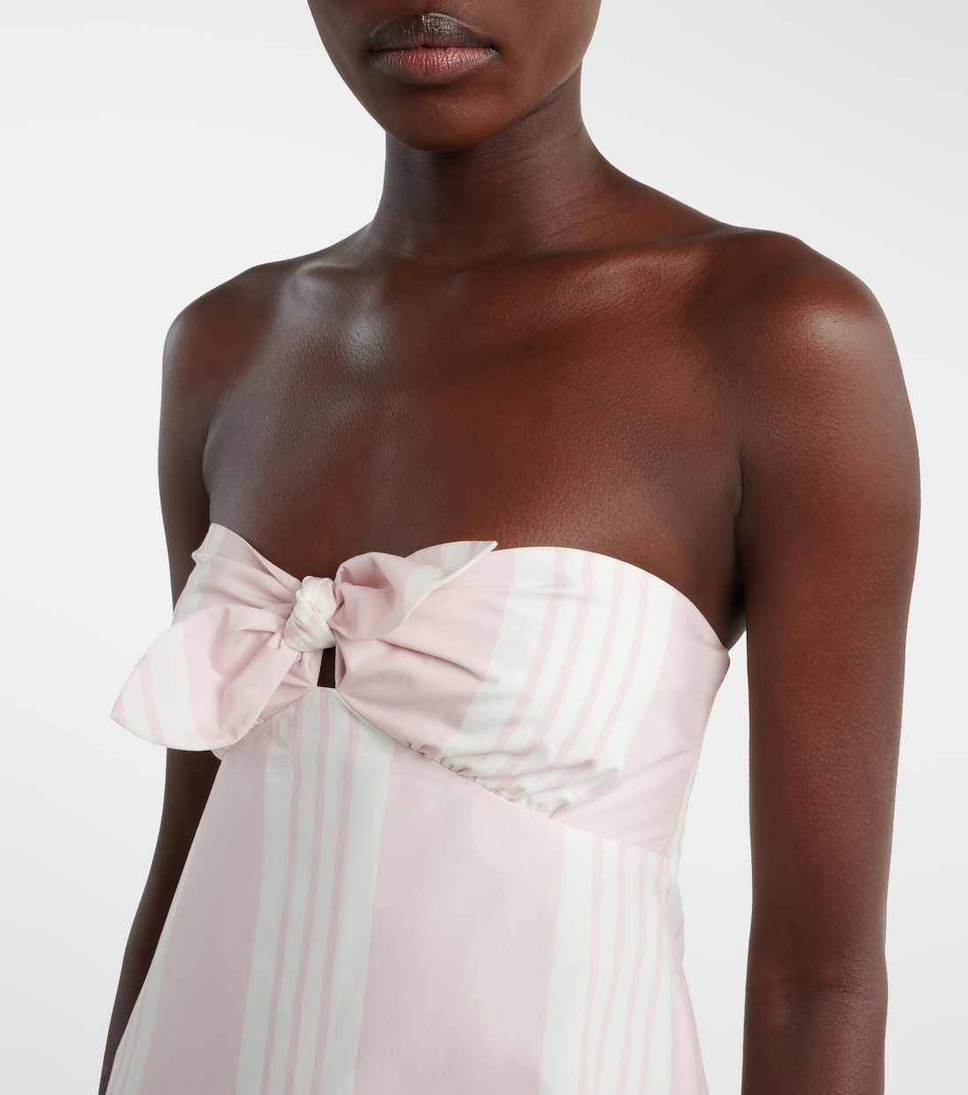 Rosie striped cotton midi dress | Posse