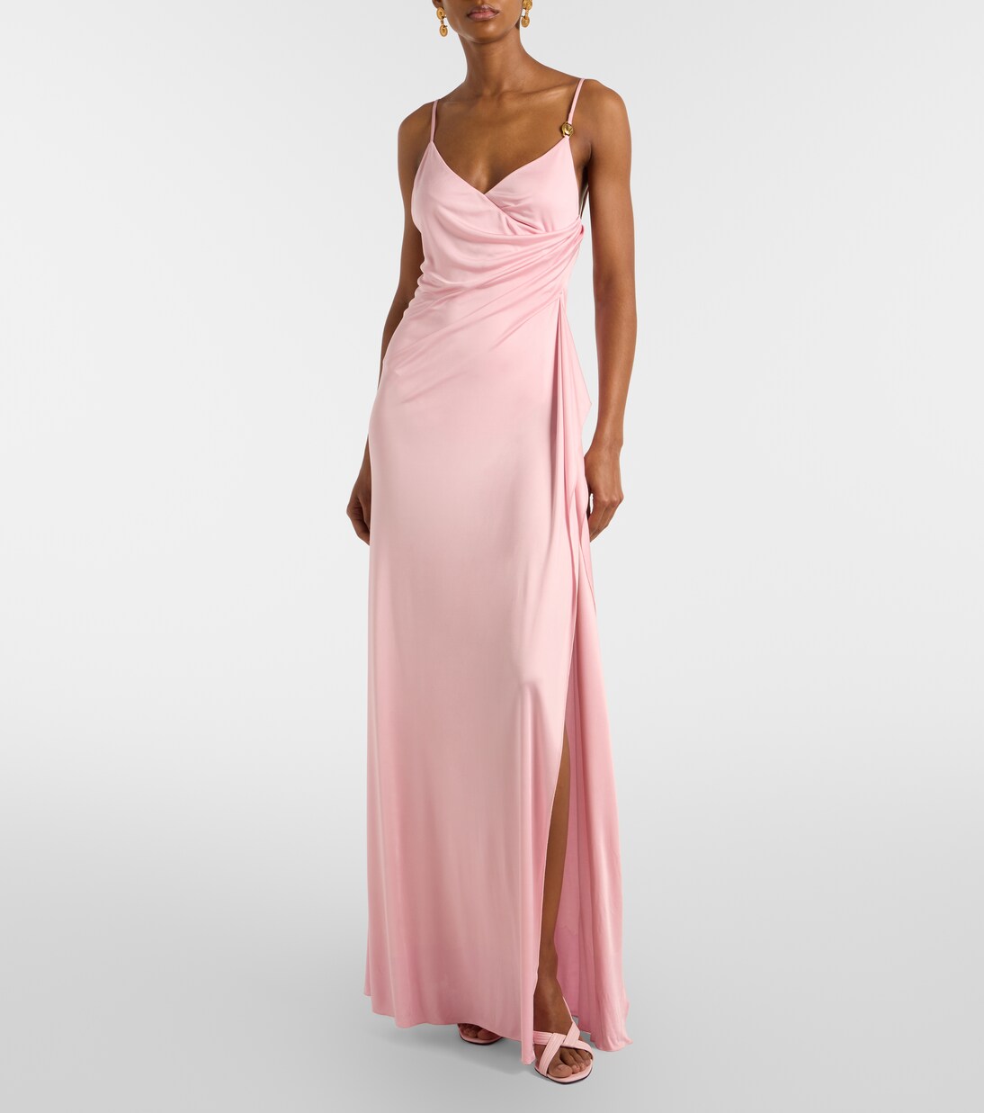 Medusa gathered jersey gown  | Versace