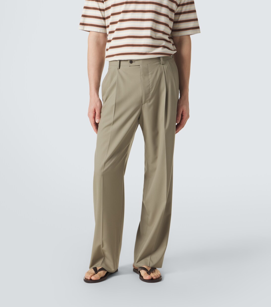 Wool wide-leg pants | Auralee