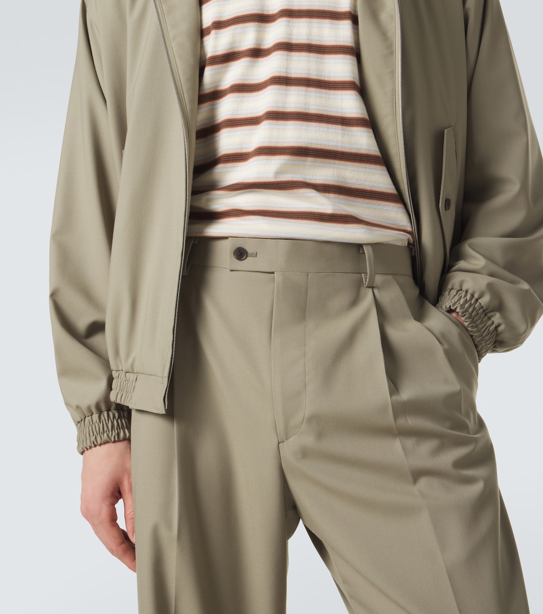 Wool wide-leg pants | Auralee