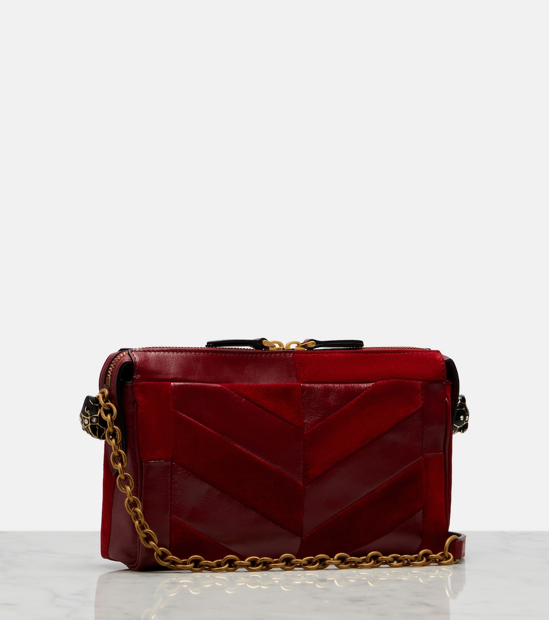 Panthea Small suede and leather crossbody bag | Valentino Garavani