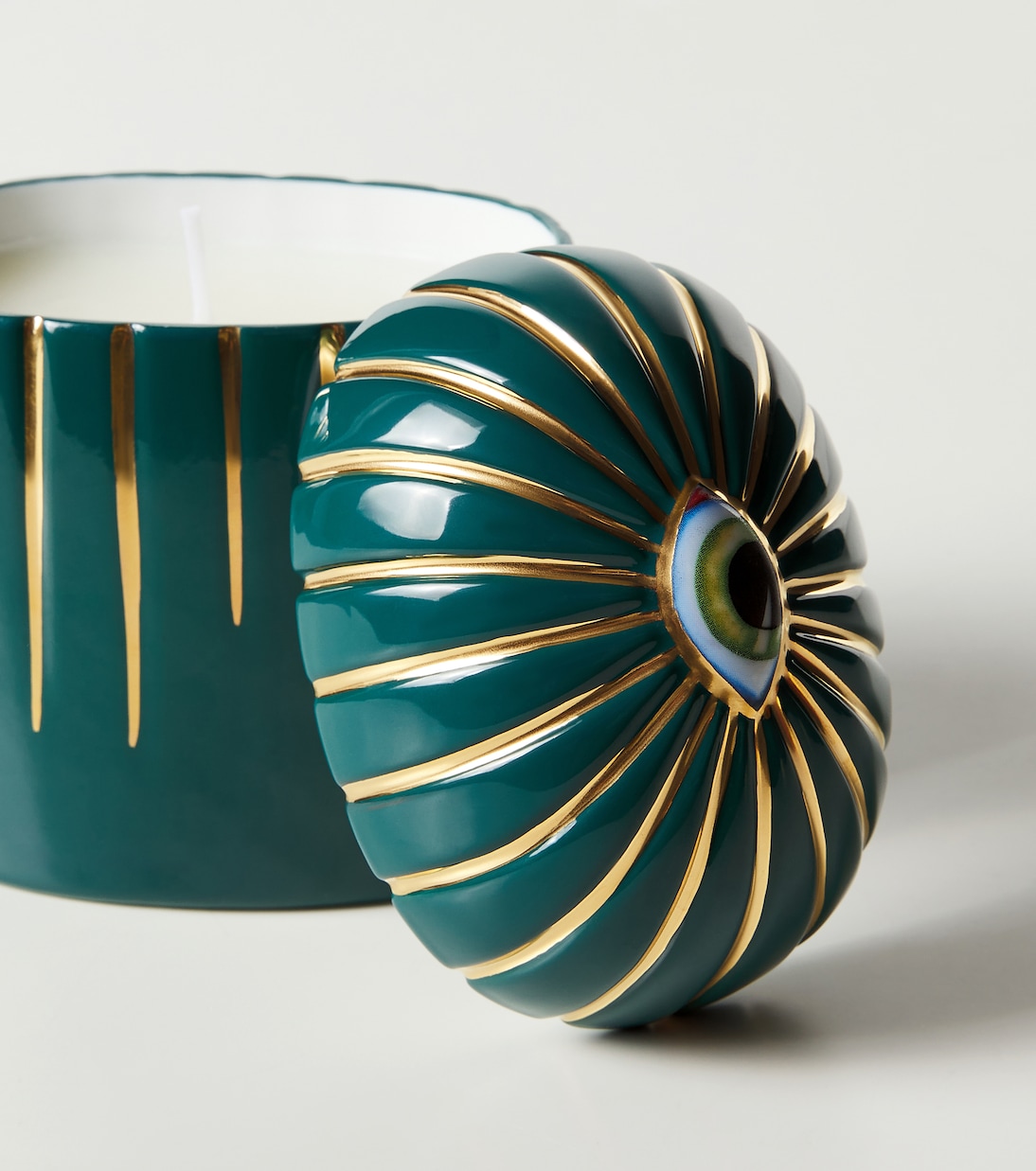 Lito gold-plated porcelain candle | L'Objet