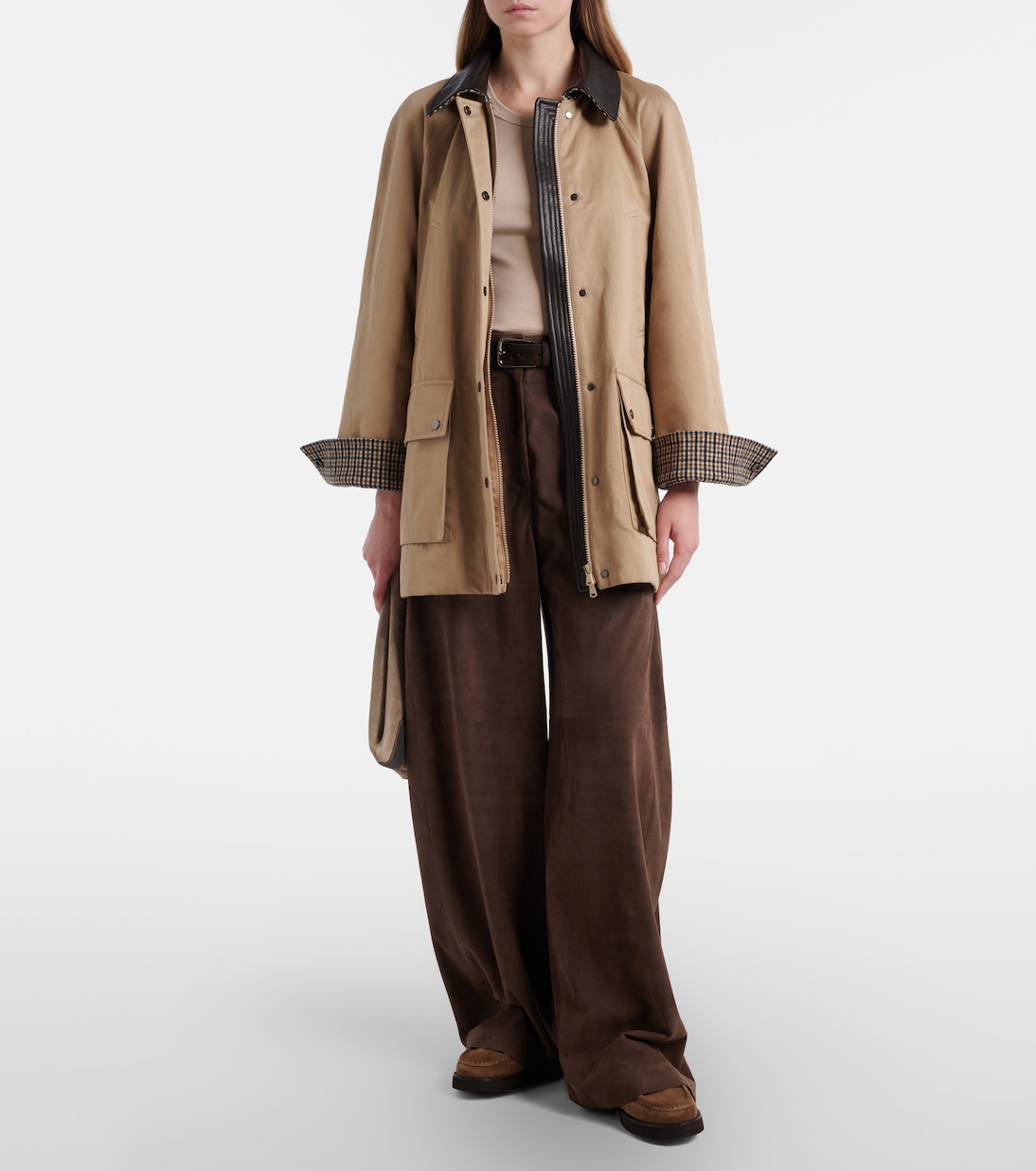 Pantalones anchos de ante | Brunello Cucinelli