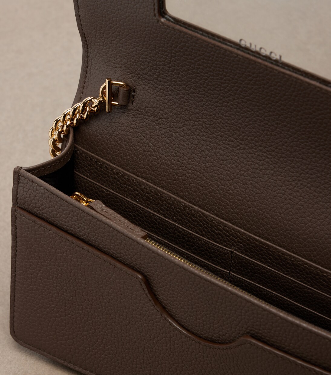 GG Marmont canvas wallet on chain | Gucci