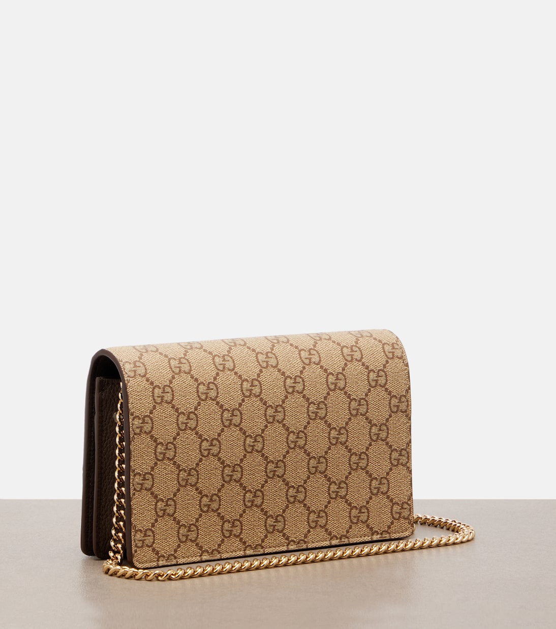 GG Marmont canvas wallet on chain | Gucci