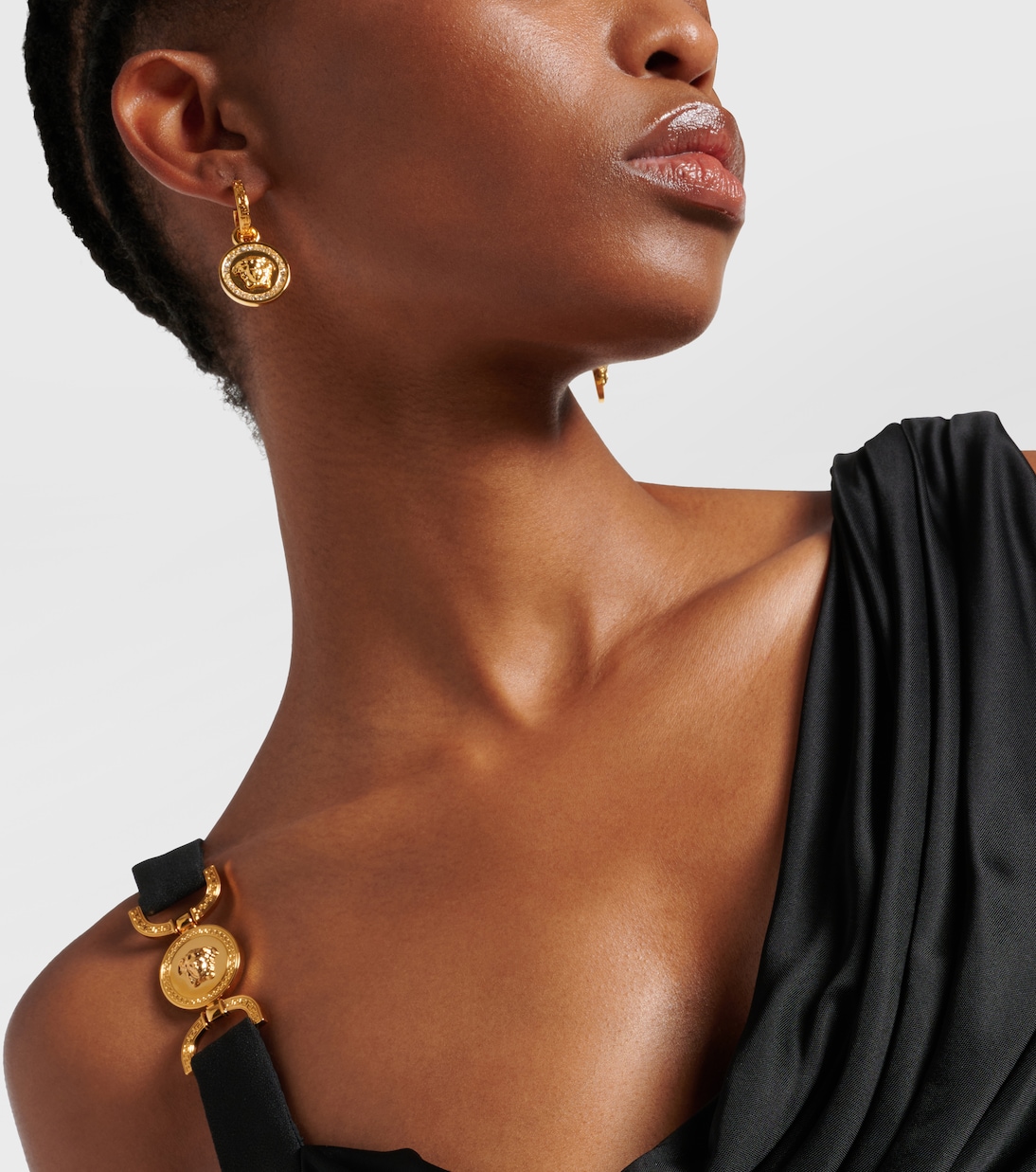 Ohrringe Greca and Medusa mit Kristallen | Versace