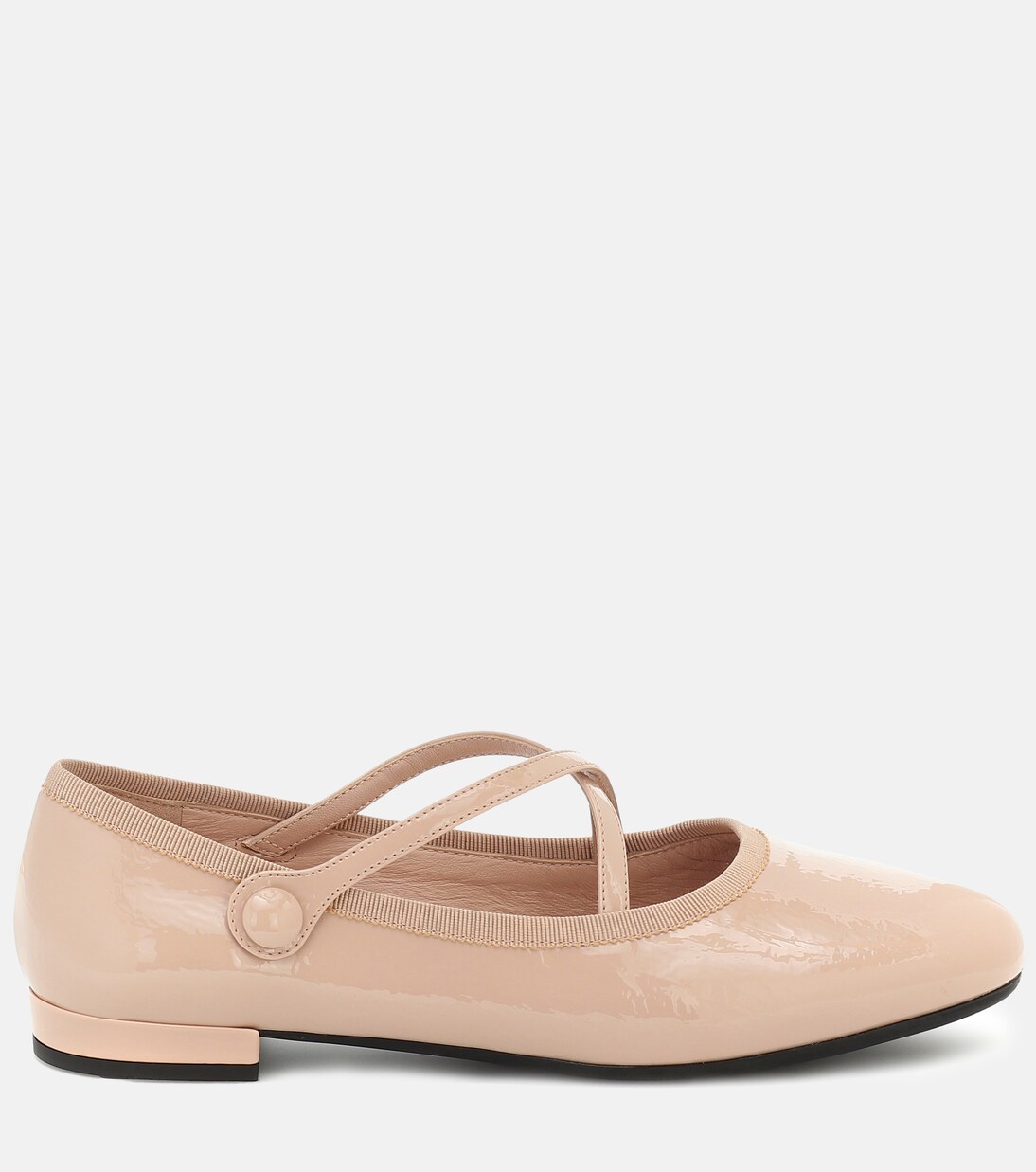 Ballerinas aus Lackleder | Miu Miu