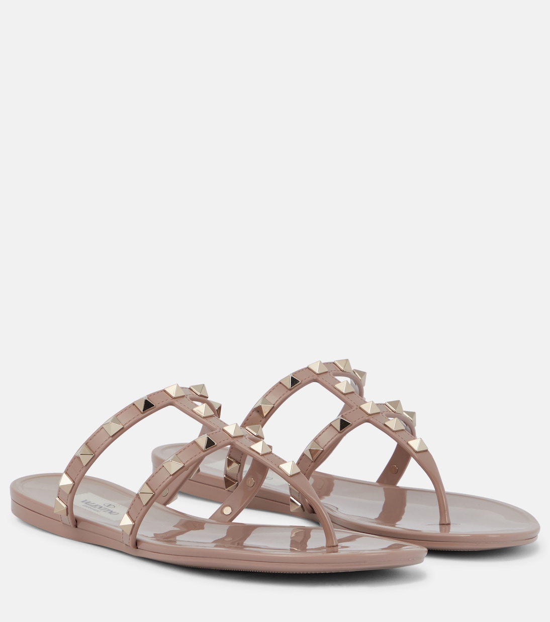 Rockstud PVC thong sandals | Valentino Garavani