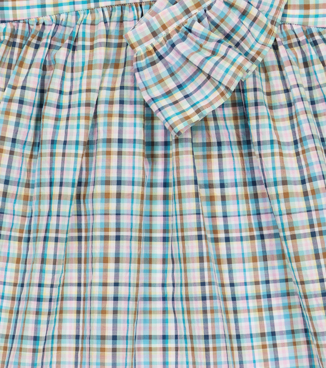 Robe Eleana en coton à carreaux | Bonpoint