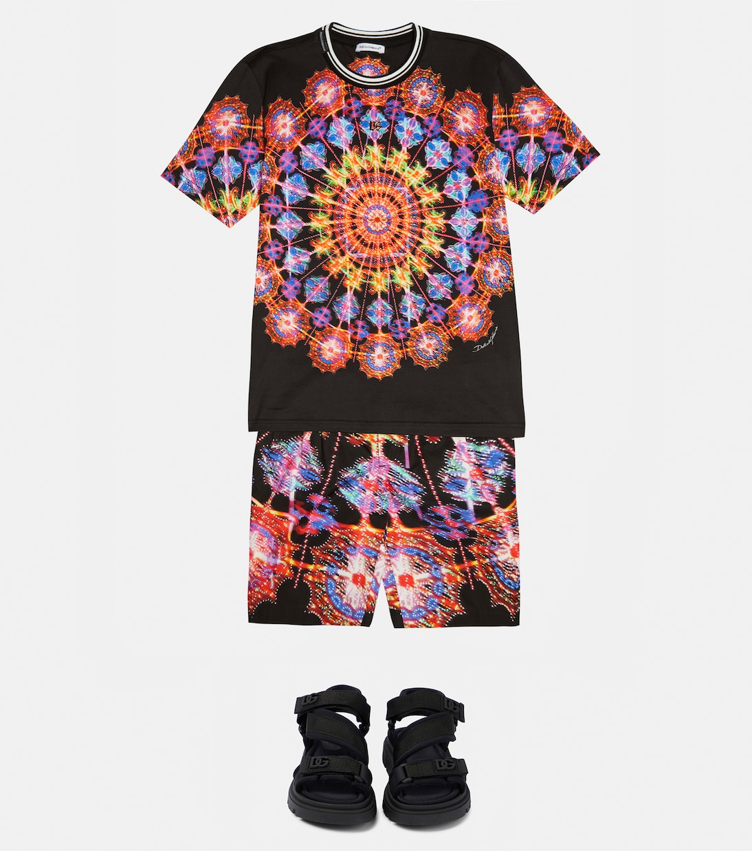 Bedruckte Shorts aus Baumwolle | Dolce&Gabbana Kids