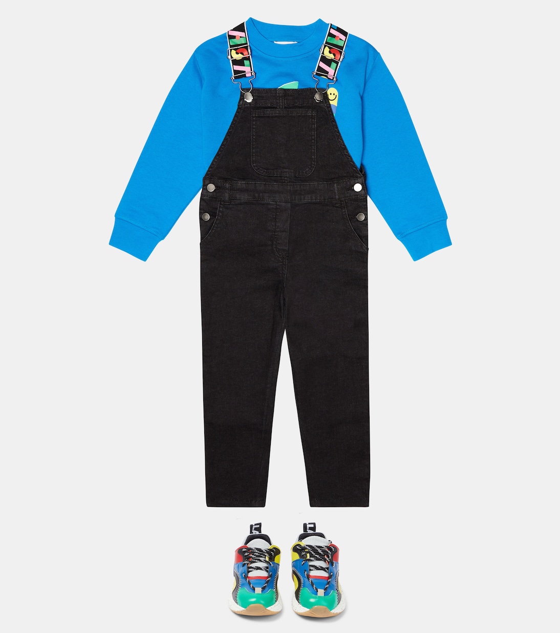 Sweat-shirt raccourci en coton | Stella McCartney Kids