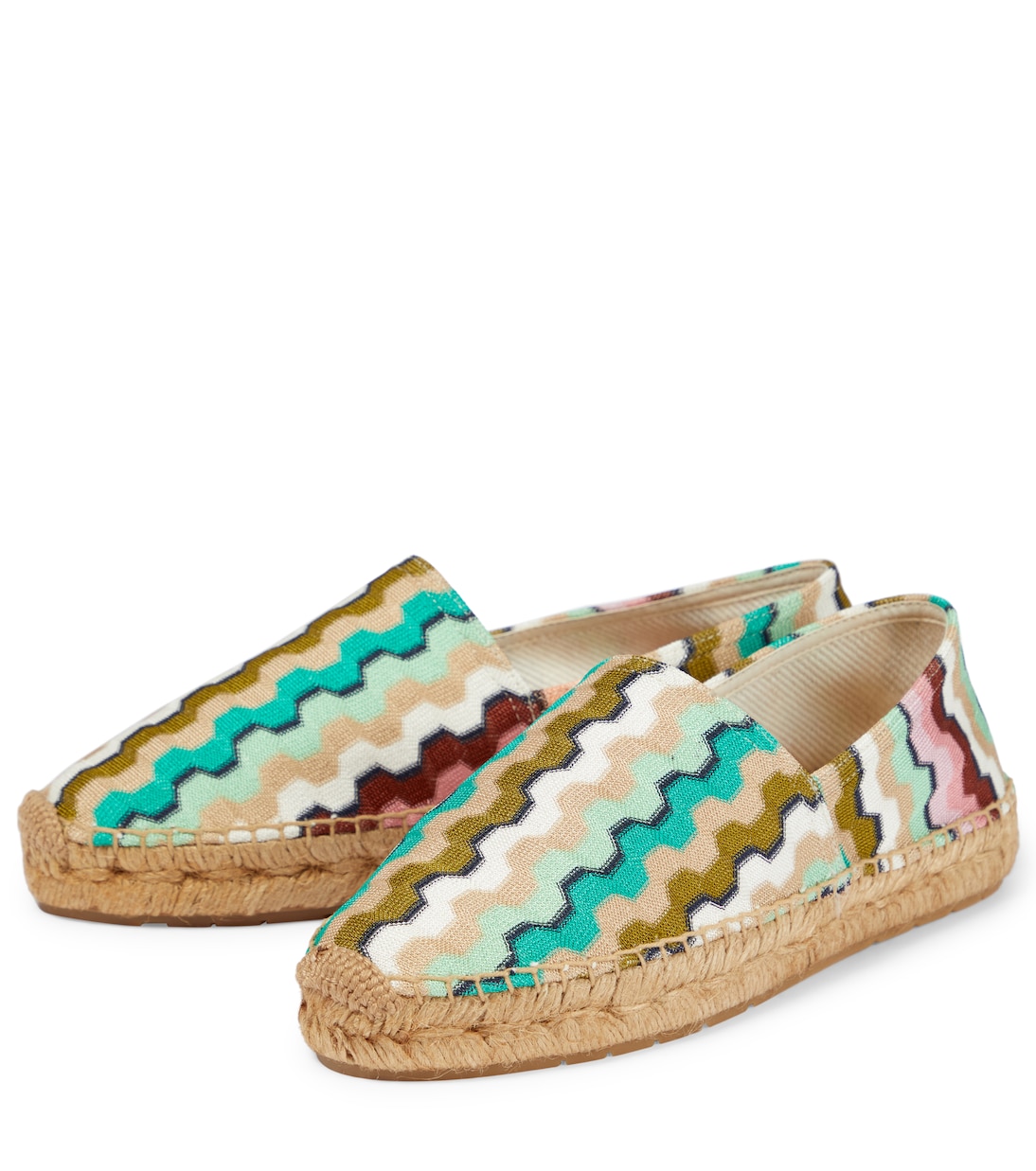 Zig-zag jacquard canvas espadrilles | Missoni Mare